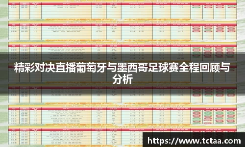 精彩对决直播葡萄牙与墨西哥足球赛全程回顾与分析